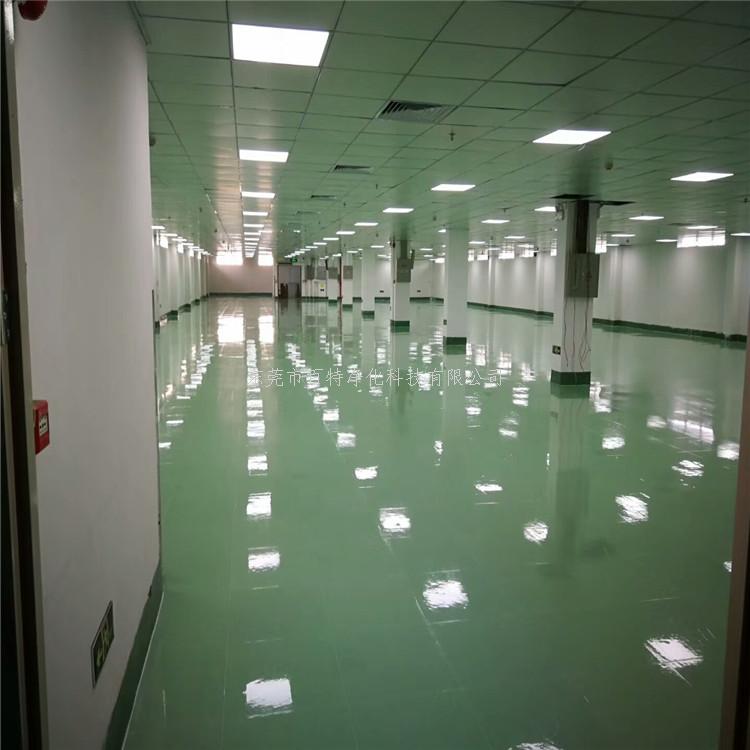 車間舊環氧地坪改造PVC防靜電地（dì）板完工